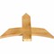 Ekena Millwork Bellingham Rough Sawn Timber Gable Bracket, Western Red Cedar, 36"W x 24"H x 2"D x 6"F, 16/12 Pitch GBW036X24X0206BEL00RWR - alternate 3